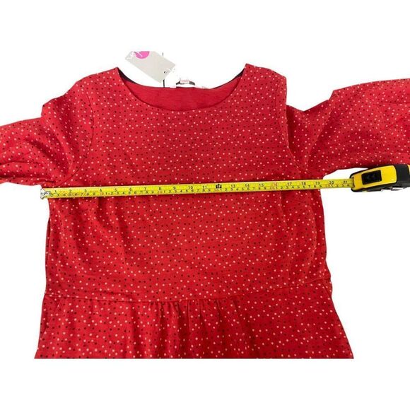 Boden Womens Odelia Dress UK 16L US 12L Red Geometric Stars Midi Patriotic NWT - Picture 9 of 13